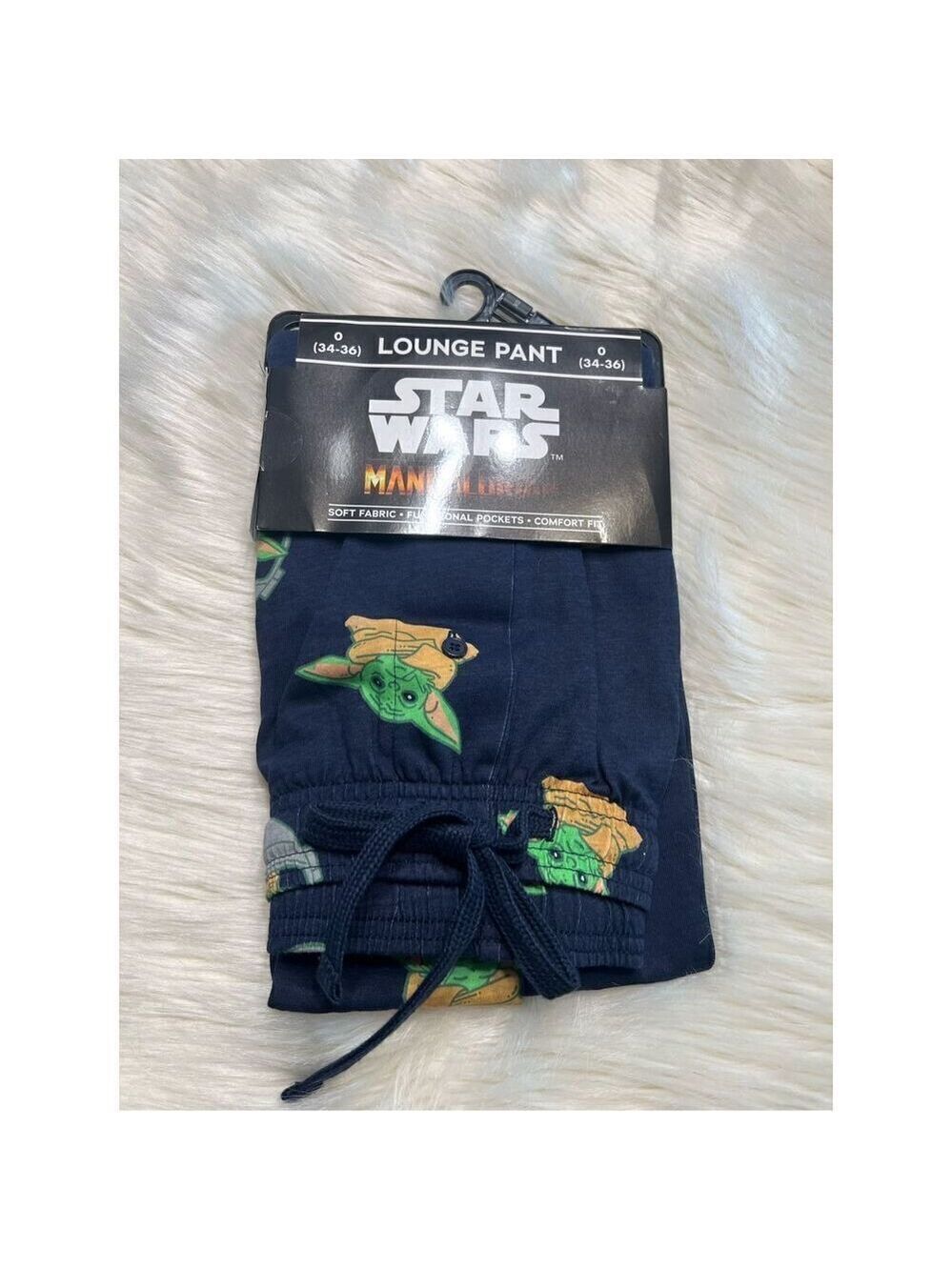 Star Wars The Mandalorian Grogu Allover Print Lounge Pants Plus Size 0 (Lg/34-36